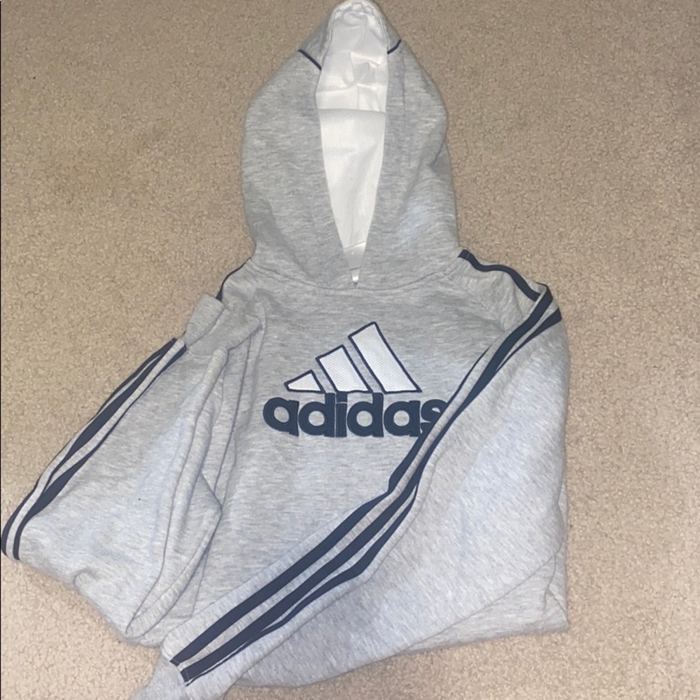 Kids youth XL adidas grey sweatshirt